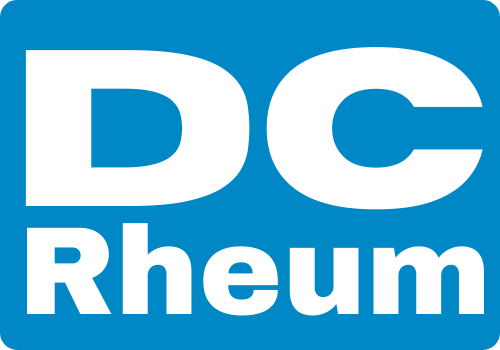 DC Rheum Logo light Blue Background